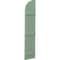 Ekena Millwork Americraft 3-Board (3 Batten) Wood Joined Board-n-Batten Shutters w/ Arch Top, ARW401BQ311X77TGH, PR ARW401BQ311X77TGH - alternate 4